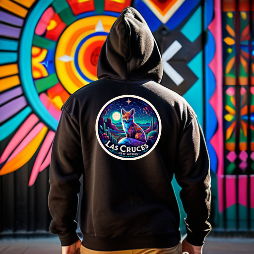 Unisex Mystic Fox black Hoodie