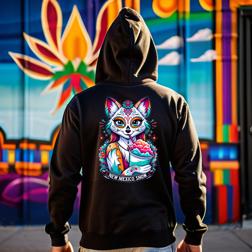 Unisex Fox Black Hoodie