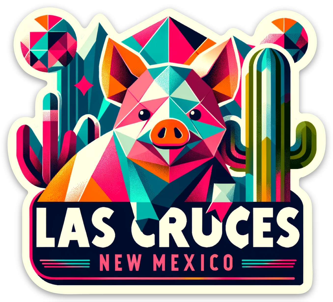 Pig 3" x 3" Sticker